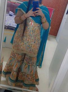 Kurta With Sharara And Dupatta For Women