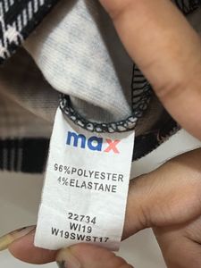 Max Black and White Plaid 'Exclusive' Top