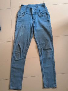 High Waisted Denim Jeans