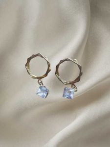 Geometric Crystal Drop Earrings