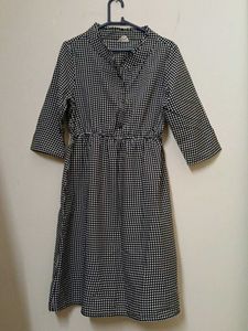 Checkered Midi Dress