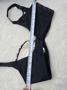 Pedded Black Bra 34, F Size
