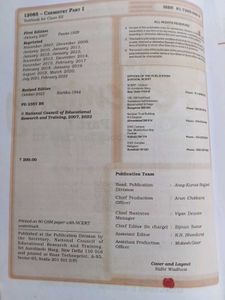 Chemistry Part I - Class XII Textbook