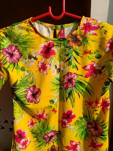 Yellow Floral Top