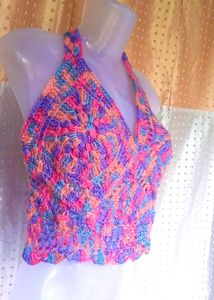 Brand New Designer Crochet Top