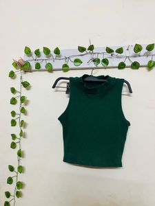 Zara Green Halter Neck Top