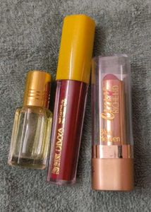 Lipstick, Tilakam, & Perfume Set