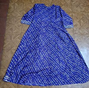 Blue Printed anarkali 💙