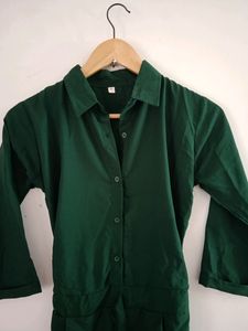 Green Basic Jumpsuit (Women)