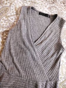 Gray Sleeveless mini Dress