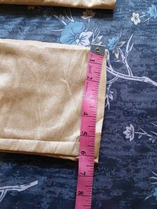 Gold Silk Blend Pants