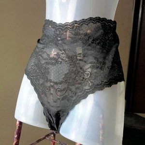 Black Lace/Net Panty