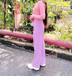 Pink Top &amp; Purple Pants Set