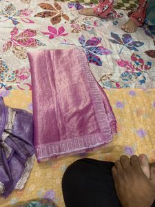 Pink saree for women
