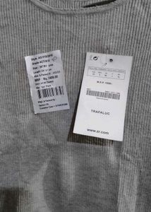Gray Knit Top