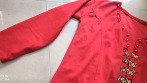red short Jacket Can carry with black Top Inside