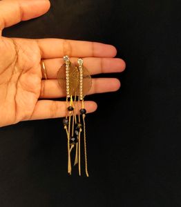 New Trendy Golden Earrings