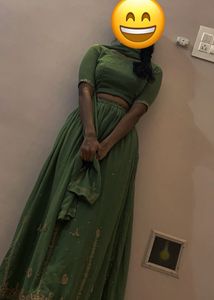 Green Old Vintage Lehenga