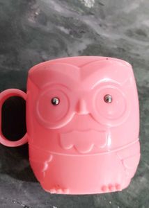 Vintage Pink Kids Owl Mug
