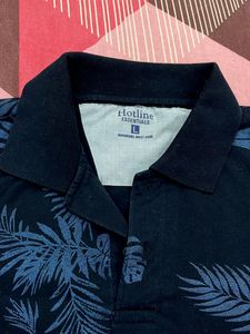 Floral Print Polo T-Shirt