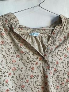 Floral Print Long Sleeve Blouse