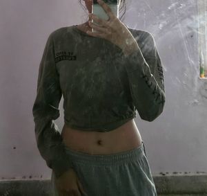 cropped sweatshirt/jumper - lifestyle brand