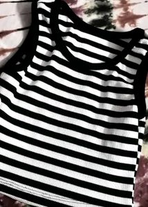 Striped Crop Tank Top