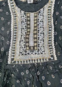 grey white kurta