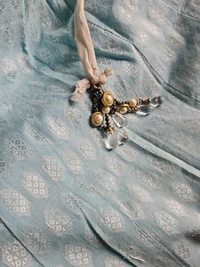 Powder Blue Anarkali Kurti