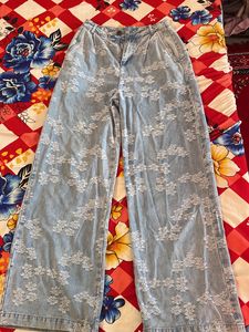 Price Drop Wide Leg Trendy Jeans