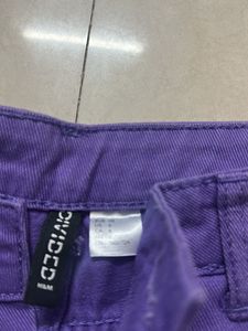 Purple Flared Jeans