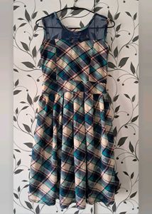 Plaid Fit & Flare Dress