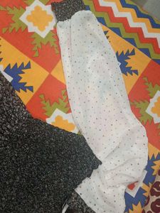 Polka Dot Sleeve Midii Stretchable