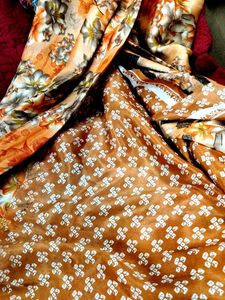Floral Print Saree