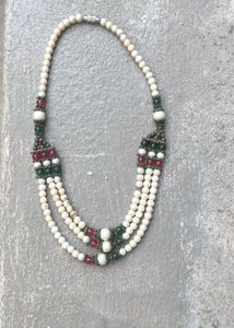 Vintage Beaded Pearl Necklace