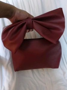 Cherry Red Bow Handbag