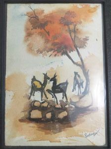 Framed Buddha Sketch