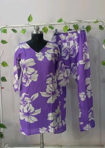 Purple Brand New Coord Set
