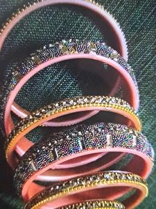 Set Of 4 Beaded Bangle