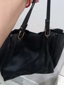 Black Color Mango Tote Bag