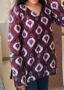 Printed Long Sleeve Top