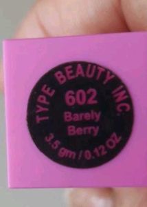 TYPE Lipstick. barely berry