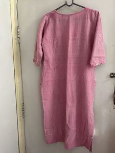 Pink Yoke Design Kurta with Dupatta