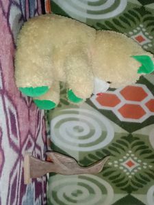 A CUTE TEDDY ' Wood Showpiece Bird