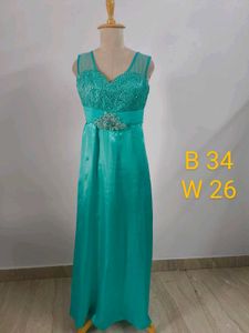 Elegant Teal Maxi Dress