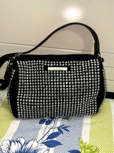 Caprese Embellished Structure Shoulder Bag