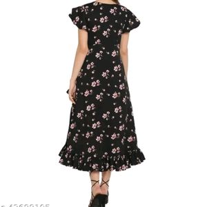 Oomph! Women&#39;S Crepe Wrap Maxi Dress