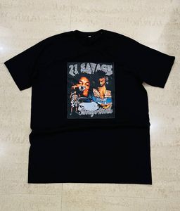 Black Printed Tshirt