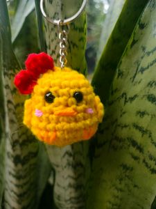 Cute Handmade crochet keychains 🐥🐷☁️🧋