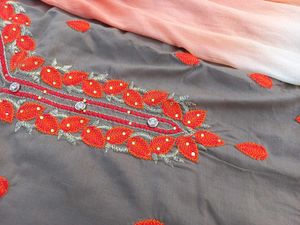 Three Piece Detailed Kurta Set 🧡🤎